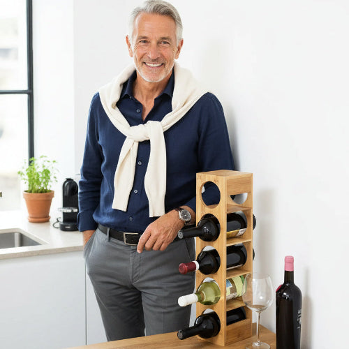 etagere porte bouteille pour 5 