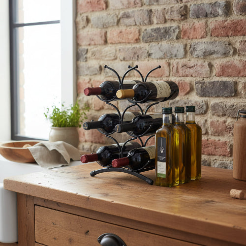 etagere porte bouteille pour six