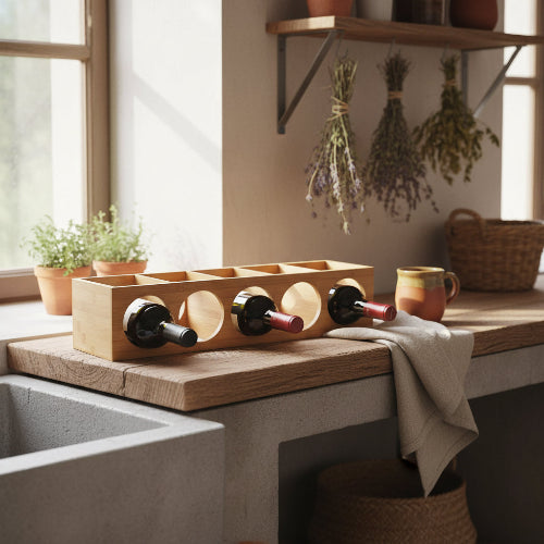 etagere porte bouteille rustique
