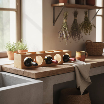 etagere porte bouteille rustique