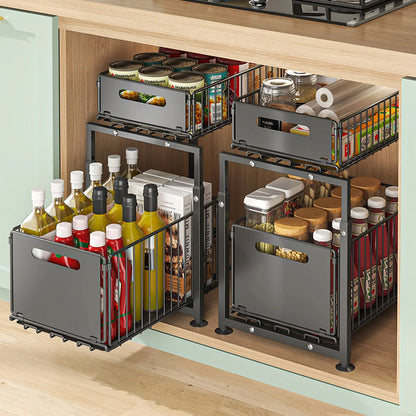 etagere sous evier coulissant