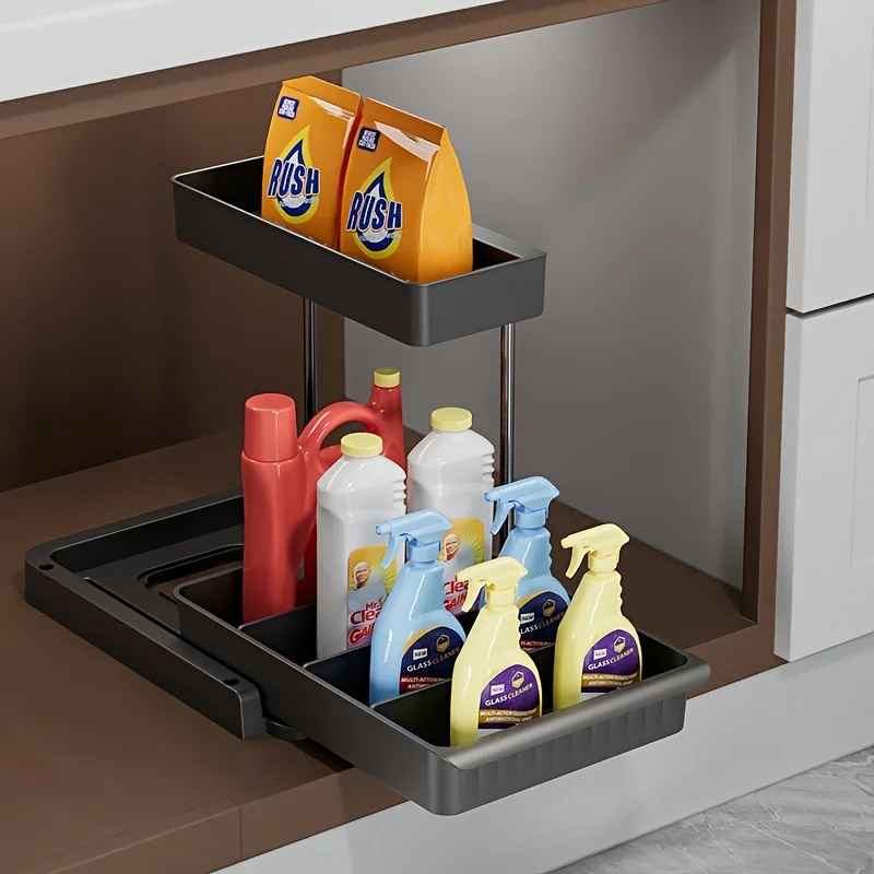 etagere sous evier cuisine gris