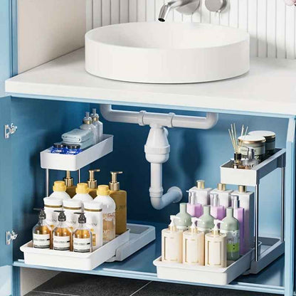 Etagere sous evier cuisine - Modulable 2 niveaux