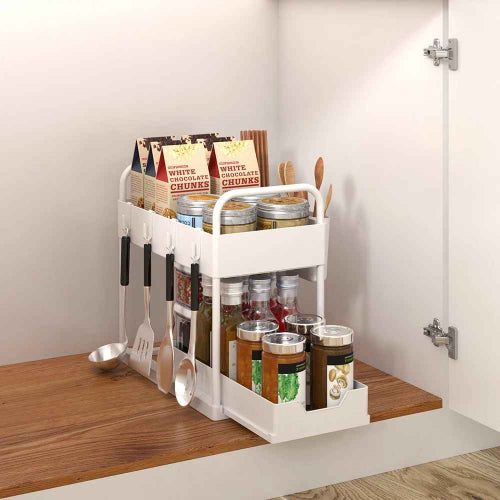 etageres coulissantes sous evier pratique