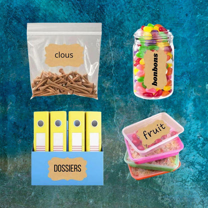 Étiquette autocollante – Étiquettes rangement - Cuisitrucs