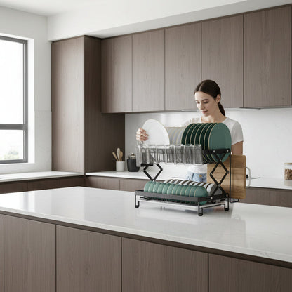 égouttoir vaisselle design en acier