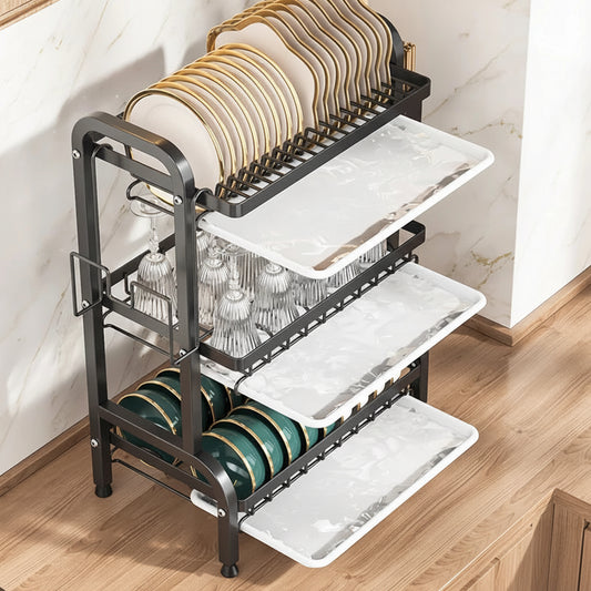 Égouttoir vaisselle design trois niveaux