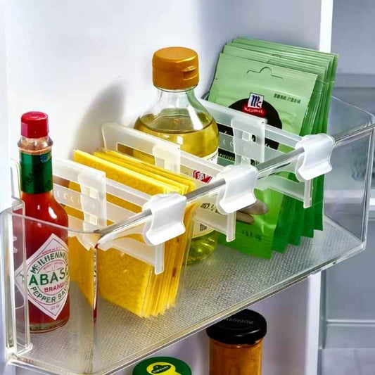 organisateur de frigo ajustable