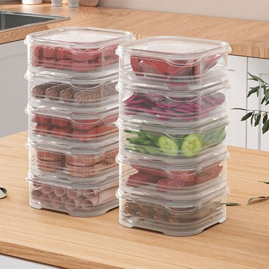 Organisateur de frigo boites empilables