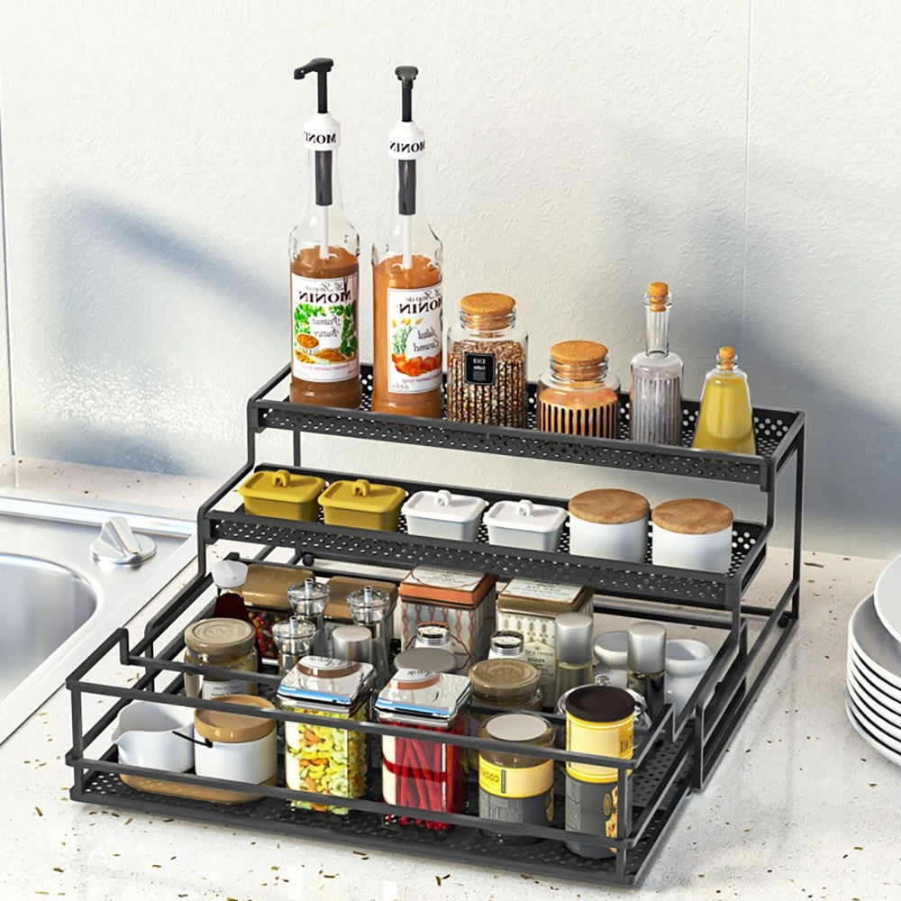 organisateur epices tiroir en metal