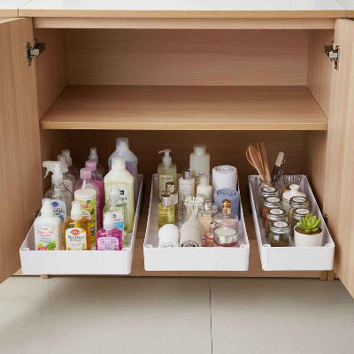organisateur sous évier extensible adhesif
