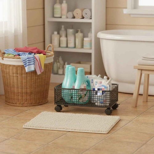 organisateur sous évier salle de bain