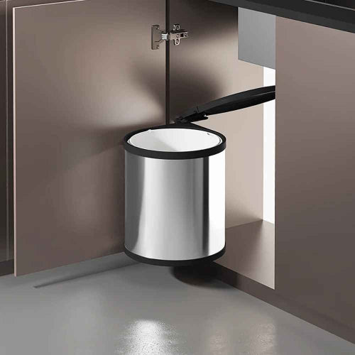 petite poubelle sous évier élégante