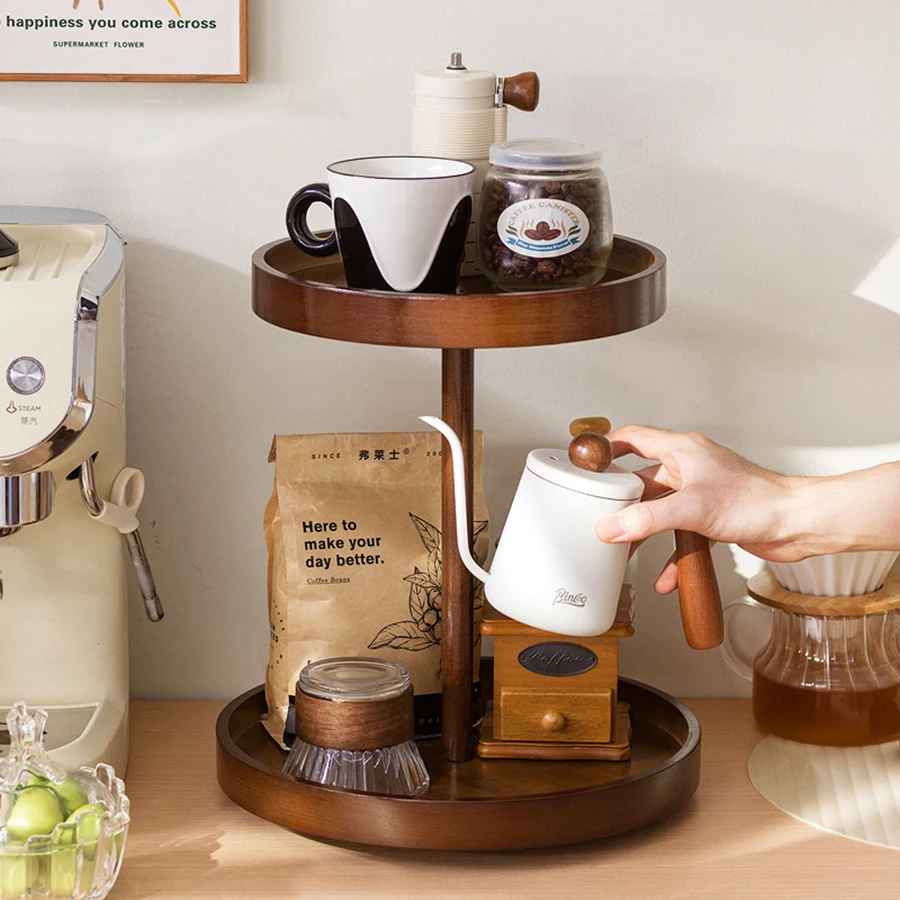 plateau tournant epices et café