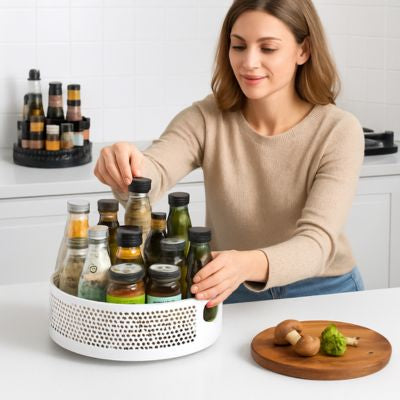 plateau tournant pour epices comptoir