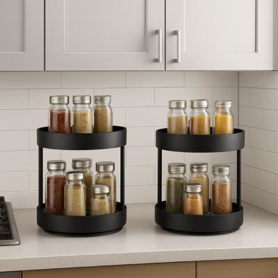 plateau tournant pour epices de comptoir