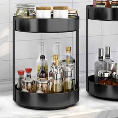 plateau tournant pour epices en acier
