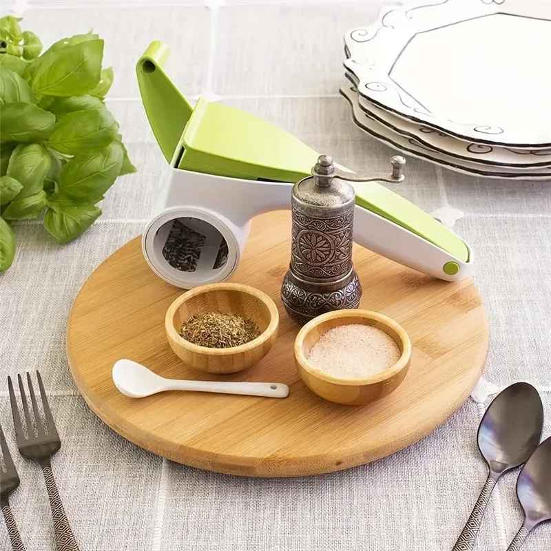 plateau tournant pour epices en bambou