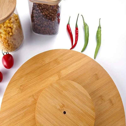 plateau tournant pour epices en bois