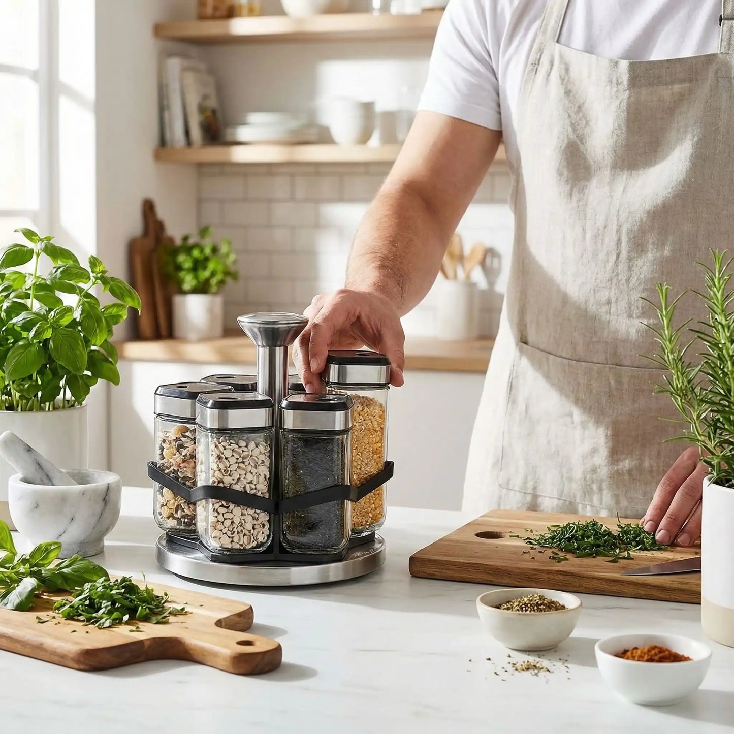 plateau tournant pour epices pratique