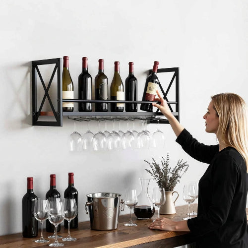 porte bouteille mural design