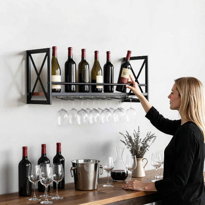 porte bouteille mural design