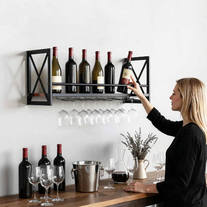 porte bouteille mural design