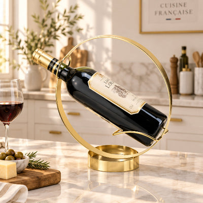 porte bouteille suspendu en acier
