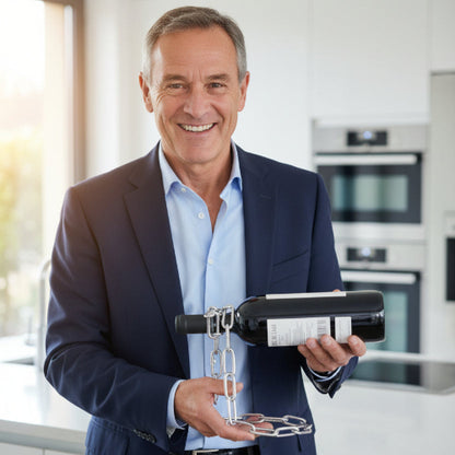 Porte bouteille suspendu portable