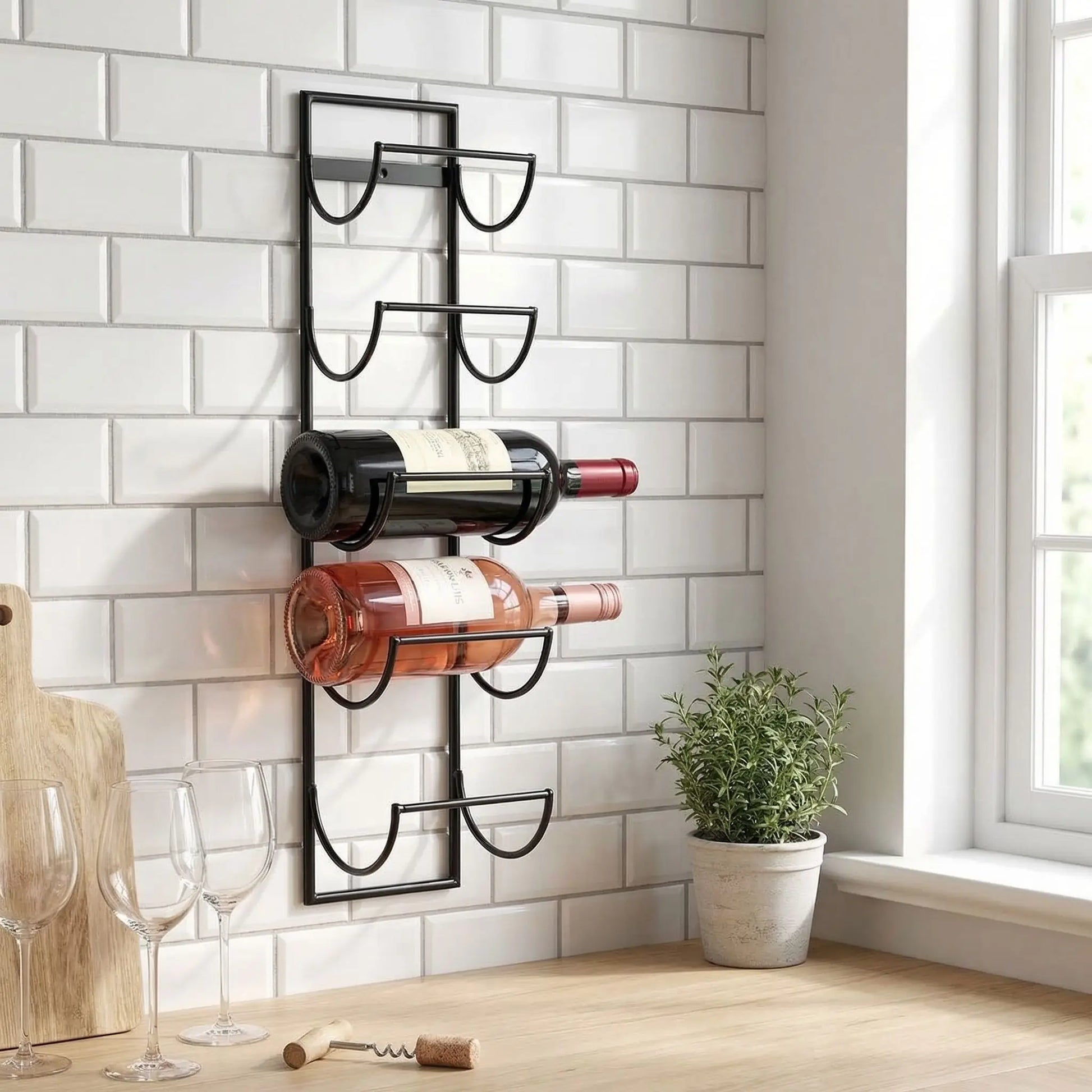 porte bouteille suspendu