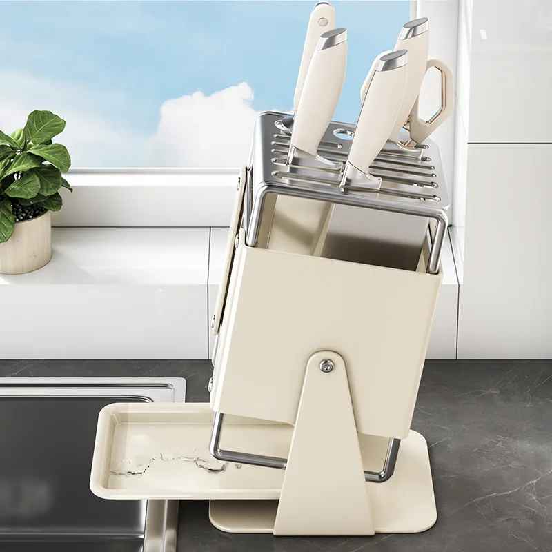 Porte couteaux - Inox sans perçage