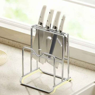 porte couteaux en acier inoxydable