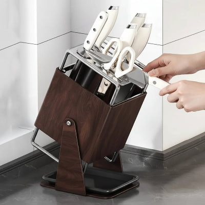 porte couteaux sur pied