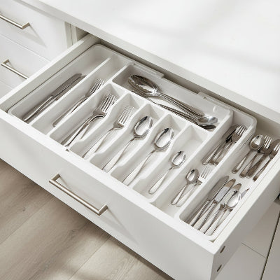 porte couvert avec compartiments blanc 