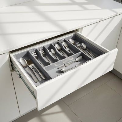 porte couvert avec compartiments gris