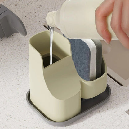 porte eponge evier avec distributeur de savon