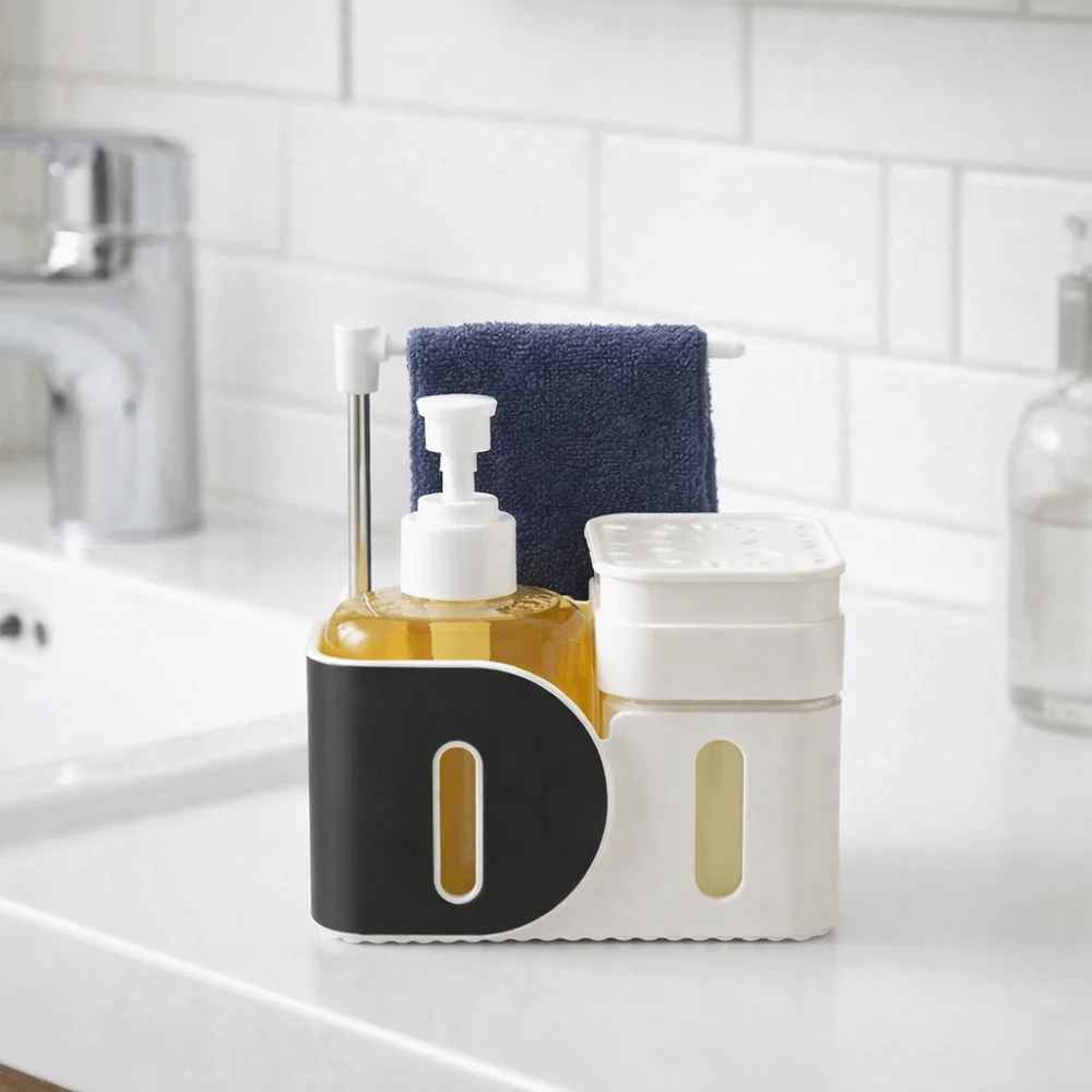 porte eponge evier blanc