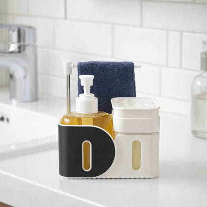porte eponge evier blanc