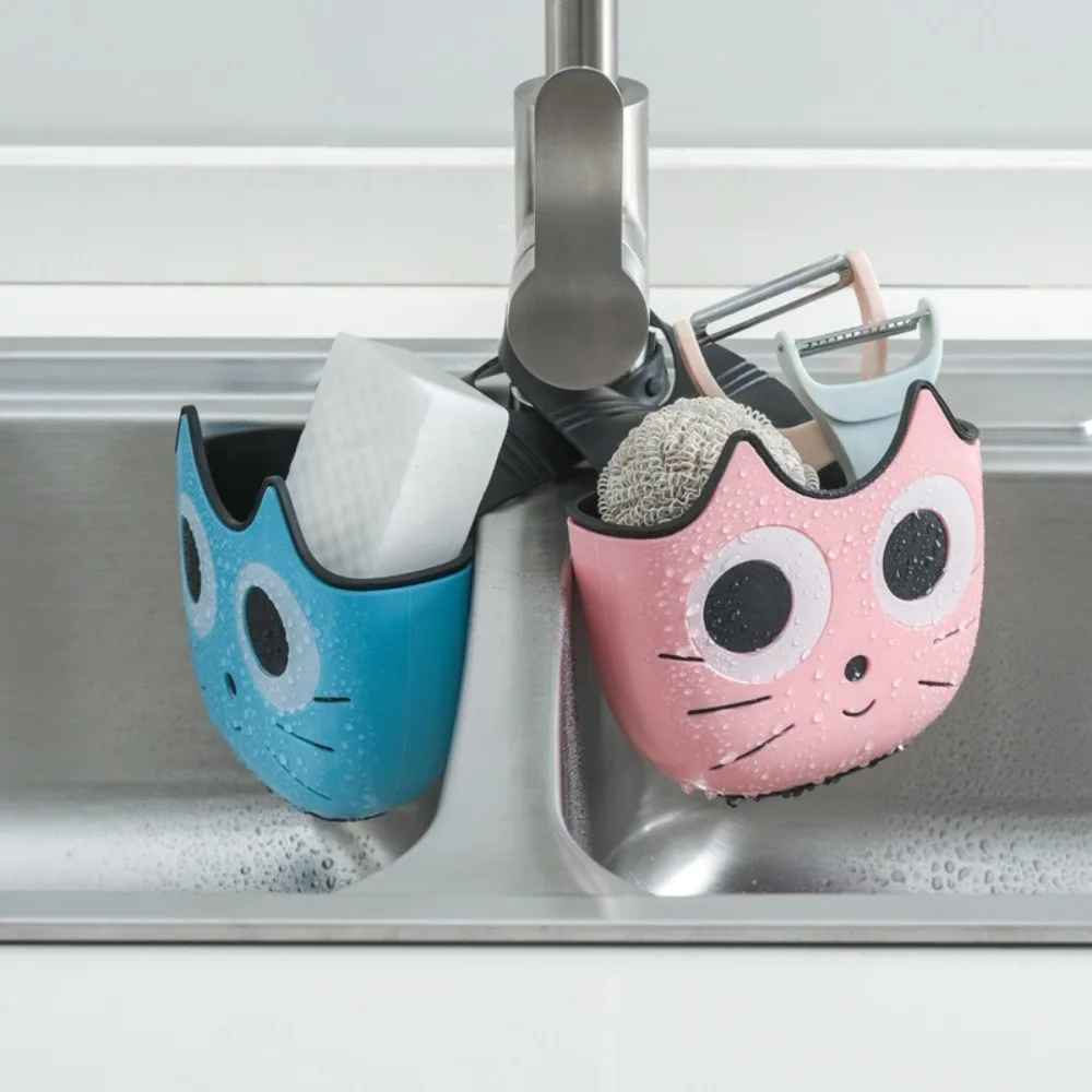Porte eponge evier - Chat design