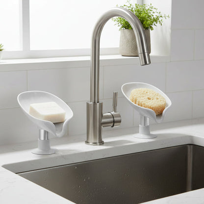 porte eponge evier gris sur pied