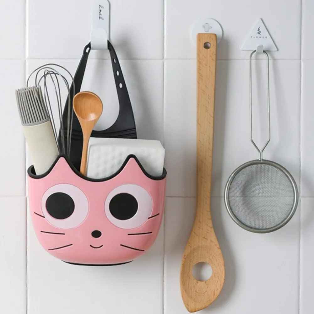 porte eponge evier rose