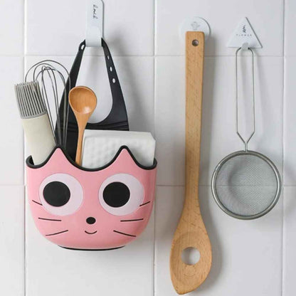 porte eponge evier rose