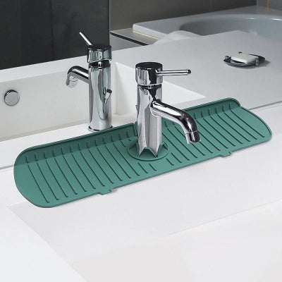Porte éponge évier silicone vert