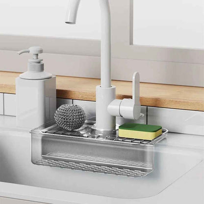 porte eponge evier transparent