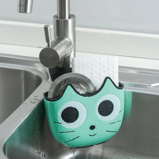 porte eponge evier vert