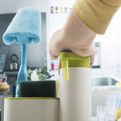 porte éponge pour évier avec distributeur de savon