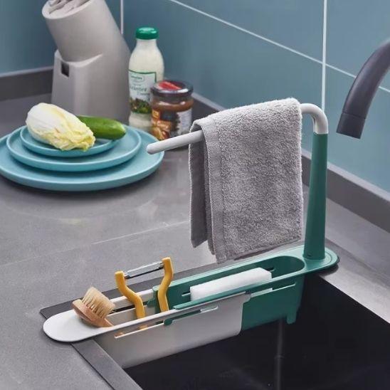 porte éponges évier extensible