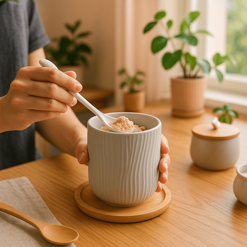 pot a epice avec cuillere