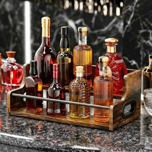 présentoir à épices bouteilles