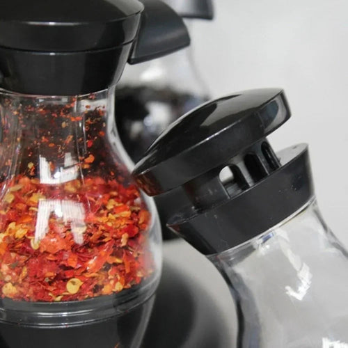 présentoir à épices pot en verre